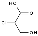 2-chloro-3-hydroxypropionic acid Struktur