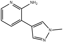 3-(1-METHYL-1H-PYRAZOL-4-YL)PYRIDIN-2-AMINE Struktur