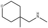 N-methyl-1-(4-methyltetrahydro-2H-pyran-4-yl)methanamine Struktur