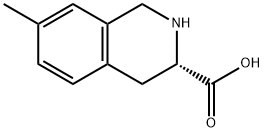 (3S)-7-methyl-1,2,3,4-tetrahydroisoquinoline-3-carboxylic acid Struktur