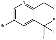 5-bromo-2-ethyl-3-(trifluoromethyl)pyridine Struktur