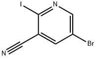 5-Bromo-2-iodo-nicotinonitrile Struktur