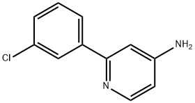 2-(3-CHLOROPHENYL)PYRIDIN-4-AMINE Struktur