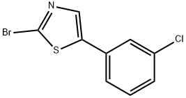 2-Bromo-5-(3-chlorophenyl)thiazole Struktur