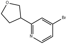 4-Bromo-2-(3-tetrahydrofuranyl)pyridine Struktur