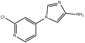 4-Amino-1-(2-chloro-4-pyridyl)imidazole Struktur