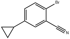 2-bromo-5-cyclopropylbenzonitrile Struktur