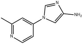 4-Amino-1-(2-methyl-4-pyridyl)imidazole Struktur