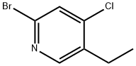 2-Bromo-4-chloro-5-ethylpyridine Struktur