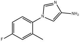 4-Amino-1-(2-methyl-4-fluorophenyl)imidazole Struktur