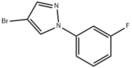 4-Bromo-1-(3-fluorophenyl)pyrazole Struktur