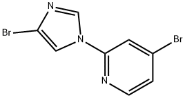 1-(4-Bromo-2-pyridyl)-4-bromoimidazole Struktur