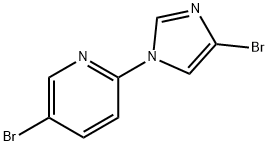 1-(5-Bromo-2-pyridyl)-4-bromoimidazole Struktur