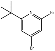 2,4-Dibromo-6-(tert-butyl)pyridine Struktur