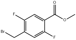 Methyl 4-(bromomethyl)-2,5-difluorobenzoate Struktur