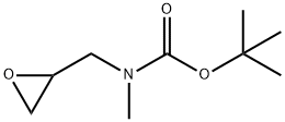 tert-butyl N-methyl-N-(oxiran-2-ylmethyl)carbamate Struktur