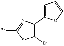 2,5-Dibromo-4-(2-furyl)thiazole Struktur