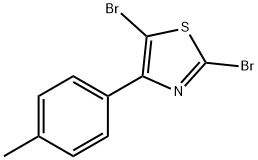 2,5-Dibromo-4-(4-tolyl)thiazole Struktur