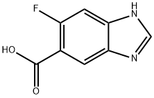 5-fluoro-1H-1,3-benzodiazole-6-carboxylic acid Struktur