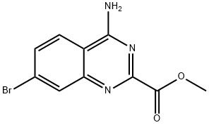 methyl 4-amino-7-bromoquinazoline-2-carboxylate Struktur