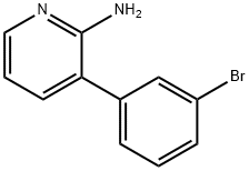 3-(3-BROMOPHENYL)PYRIDIN-2-AMINE Struktur