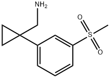 1-[3-(Methylsulfonyl)phenyl]cyclopropanemethanamine Struktur