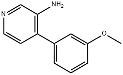 3-AMINO-4-(3-METHOXYPHENYL)PYRIDINE Struktur