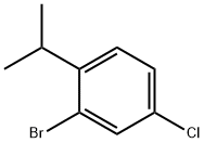 2-Bromo-4-chloro-1-(1-methylethyl)benzene Struktur