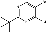 4-Chloro-5-bromo-2-(tert-butyl)pyrimidine Struktur