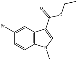 ethyl 5-bromo-1-methyl-1H-indole-3-carboxylate Struktur