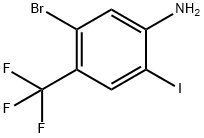 5-Bromo-2-iodo-4-trifluoromethyl-phenylamine Struktur