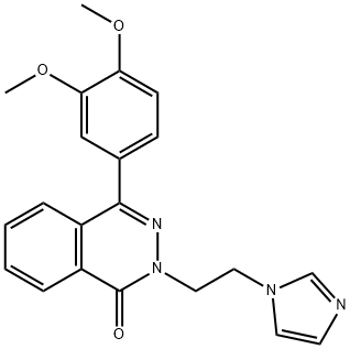 4-(3,4-Dimethoxyphenyl)-2-[2-(1H-imidazol-1-yl)ethyl]-1(2H)-phthalazinone Struktur