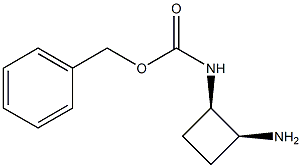 benzyl N-[(1R,2S)-2-aminocyclobutyl]carbamate Struktur