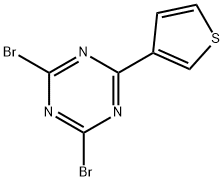 2,4-Dibromo-6-(3-thienyl)-1,3,5-triazine Struktur