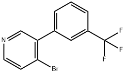 4-Bromo-3-(3-trifluoromethylphenyl)pyridine Struktur