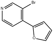 3-Bromo-4-(2-furyl)pyridine Struktur