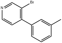 3-Bromo-4-(3-tolyl)pyridine Struktur