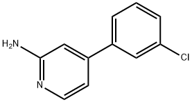 2-AMINO-4-(3-CHLOROPHENYL)PYRIDINE Struktur