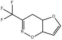 3-(Trifluoromethyl)-4a,7a-dihydro-4H-furo[2,3-e]-1,2-oxazine Struktur