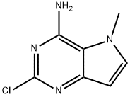 2-chloro-5-methyl-5H-pyrrolo[3,2-d]pyrimidin-4-amine Struktur