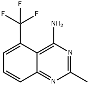 2-methyl-5-(trifluoromethyl)quinazolin-4-amine Struktur