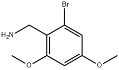 (2-bromo-4,6-dimethoxyphenyl)methanamine Struktur