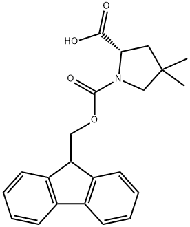 1-Fmoc-4,4-dimethyl-L-proline Struktur