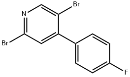 2,5-Dibromo-4-(4-fluorophenyl)pyridine Struktur