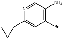 4-Bromo-3-amino-6-(cyclopropyl)pyridine Struktur