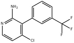 2-Amino-4-chloro-3-(3-trifluoromethylphenyl)pyridine Struktur