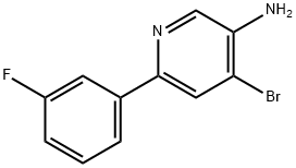 4-Bromo-3-amino-6-(3-fluorophenyl)pyridine Struktur