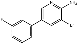 2-Amino-3-bromo-5-(3-fluorophenyl)pyridine Struktur