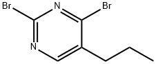 2,4-Dibromo-5-(n-propyl)pyrimidine Struktur