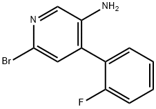 2-Bromo-5-amino-4-(2-fluorophenyl)pyridine Struktur